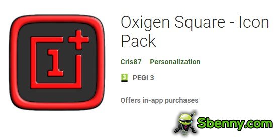 Sauerstoff-Quadrat-Icon-Pack