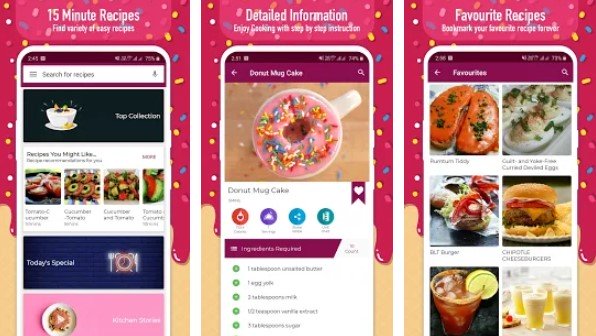 Gameplay screenshot from 15 minutes recipes for Android