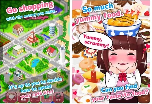 Gameplay screenshot from My Cafe Story for Android