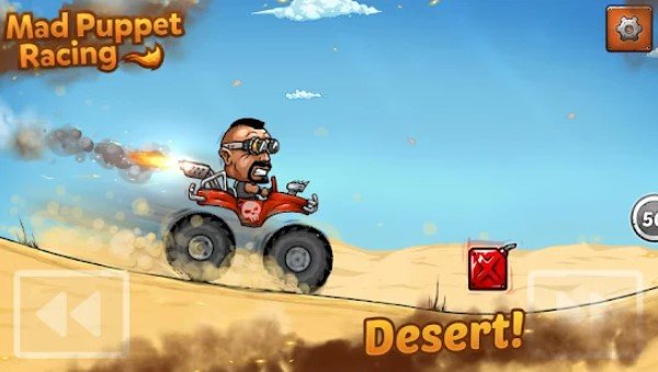 Gameplay screenshot from mad puppet racing big up hill for Android