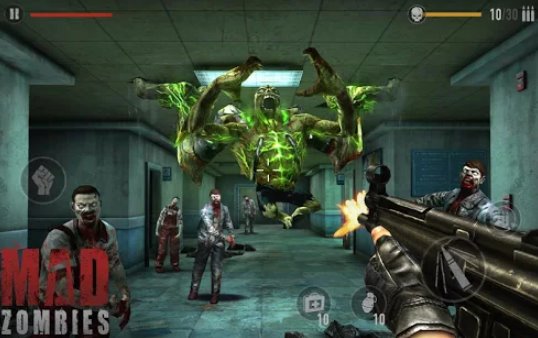 Gameplay screenshot from mad zombies offline zombie games for Android