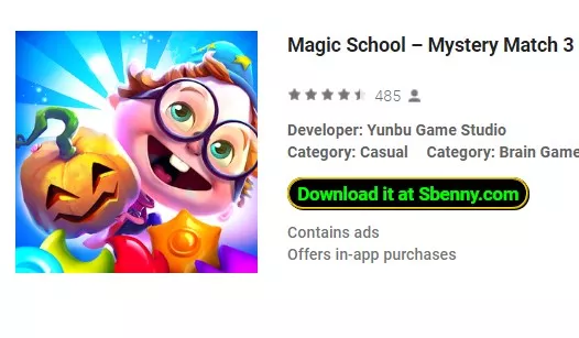 magic school mystery match 3 puzzle game