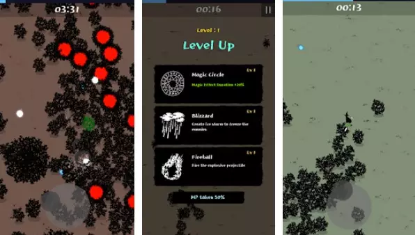Gameplay screenshot from magic survival for Android