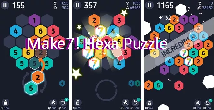  Make7! Hexa Puzzle