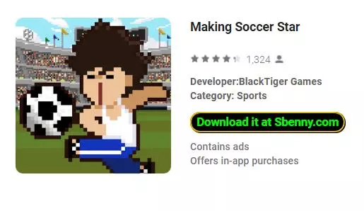 making soccer star
