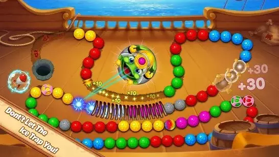 Gameplay screenshot from marble temple jungle for Android
