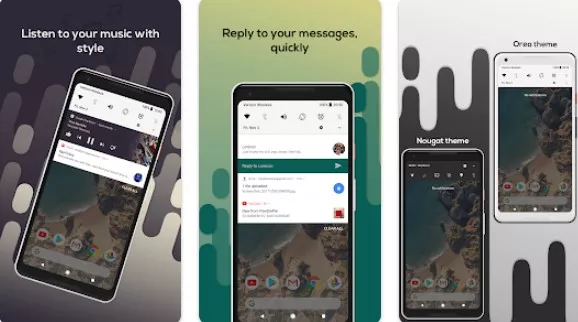 Gameplay screenshot from material notification shade for Android