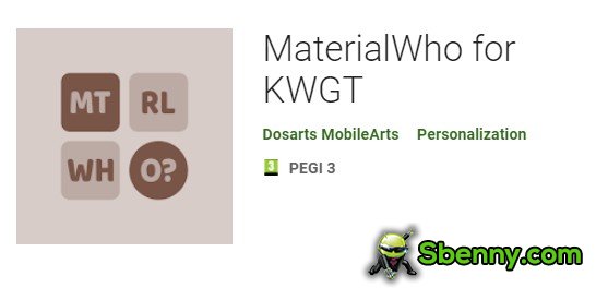 materialwho for kwgt