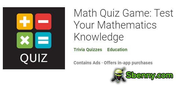  Math Quiz Game: Test Your Mathematics Knowledge