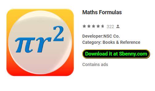 maths formulas