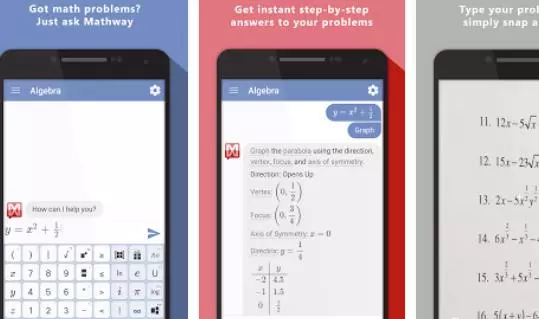Gameplay screenshot from mathway math problem solver for Android