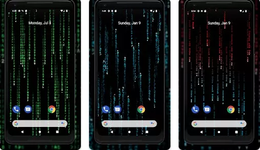 Gameplay screenshot from matrix tv live wallpaper for Android