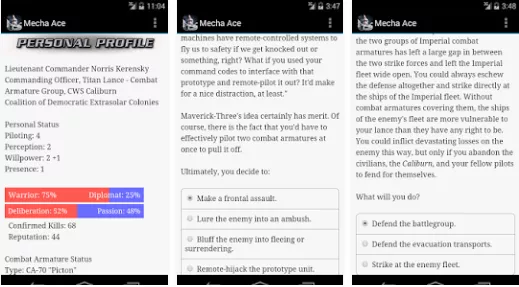 Gameplay screenshot from mecha ace for Android