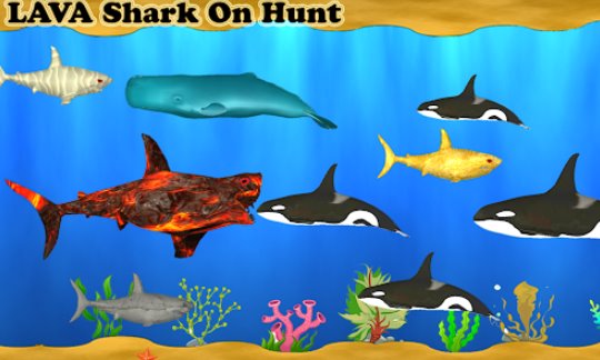Gameplay screenshot from mega sharks pro shark games for Android