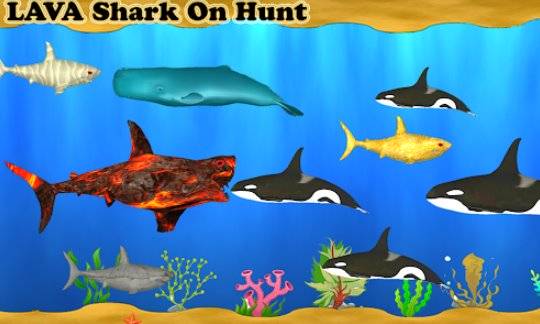 Gameplay screenshot from mega sharks pro shark games for Android