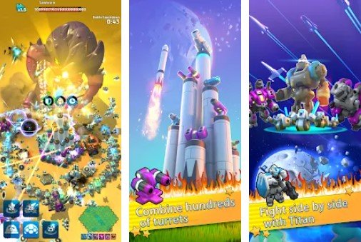 Gameplay screenshot from mega tower casual td game for Android