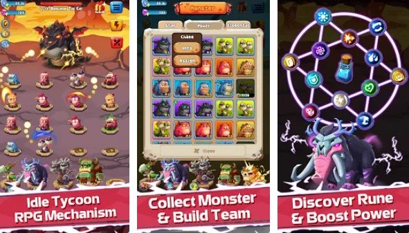 Gameplay screenshot from merge beast monster merging and collecting monster for Android