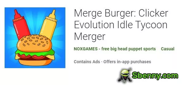  Merge Burger: Clicker Evolution Idle Tycoon Merger