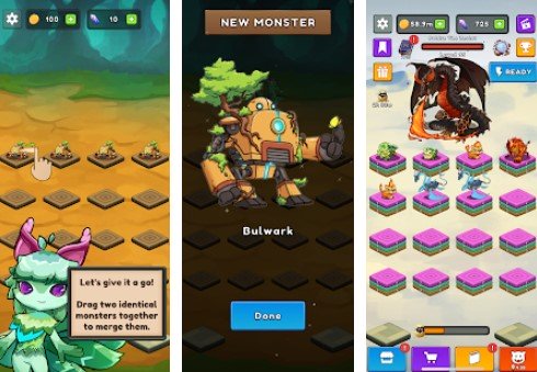 Gameplay screenshot from merge monsters for Android