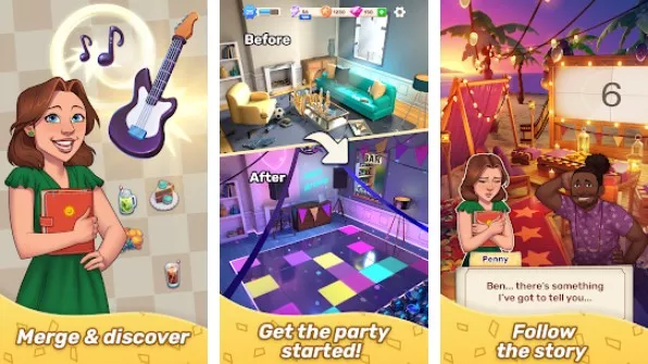 Gameplay screenshot from merge party for Android