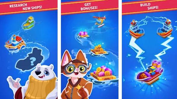Gameplay screenshot from merge ship idle tycoon for Android