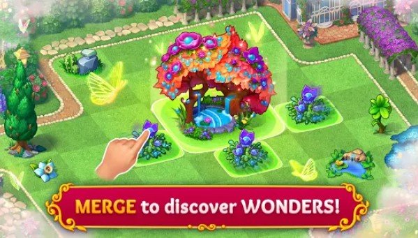 Gameplay screenshot from merge tale pet love story free casual game for Android