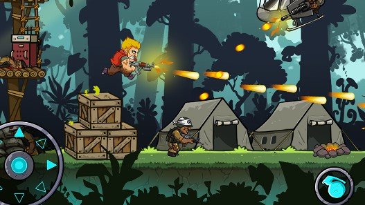 Gameplay screenshot from metal shooter super soldiers for Android