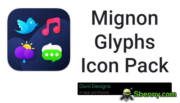  Mignon Glyphs Icon Pack