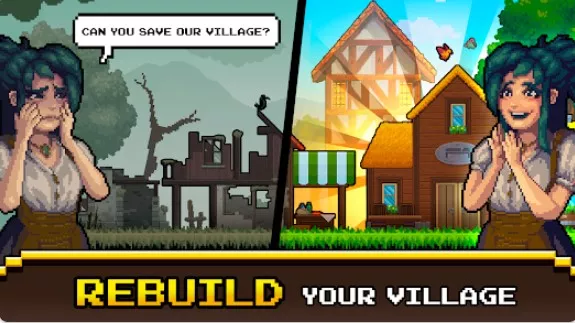 Gameplay screenshot from miners settlement idle rpg for Android