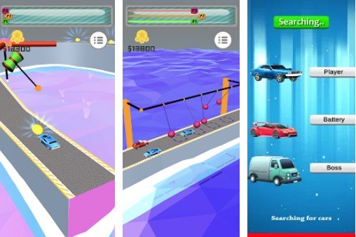 Gameplay screenshot from mini car racing fun car extreme stunts for Android