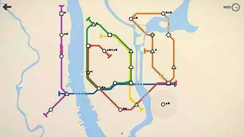 Gameplay screenshot from mini metro for Android