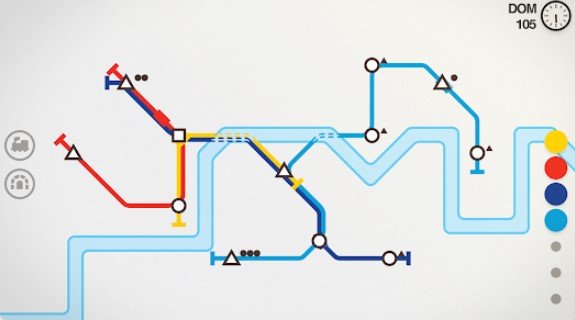 Gameplay screenshot from mini metro mod for Android
