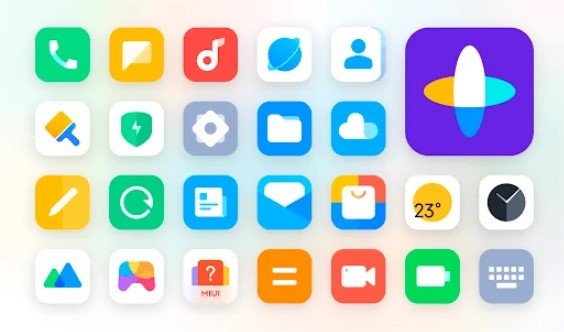 Gameplay screenshot from miplus icon pack for Android