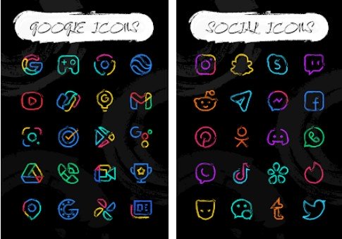 Gameplay screenshot from mira icons for Android
