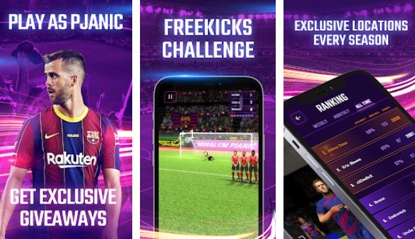 Gameplay screenshot from miralem pjanic freekick for Android
