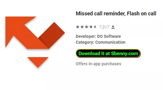  Missed call reminder, Flash on call