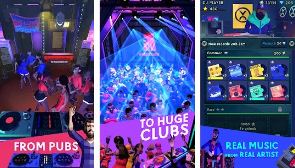 Gameplay screenshot from mixmstr dj game for Android