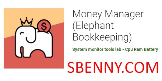 comptabilité d'éléphant de gestionnaire d'argent