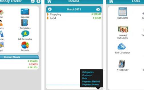 Gameplay screenshot from money tracker expense budget for Android
