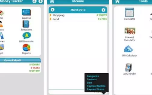 Gameplay screenshot from money tracker expense budget for Android
