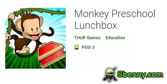 monkey preschool lunchbox