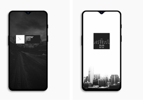 Gameplay screenshot from mono for kwgt 2 for Android