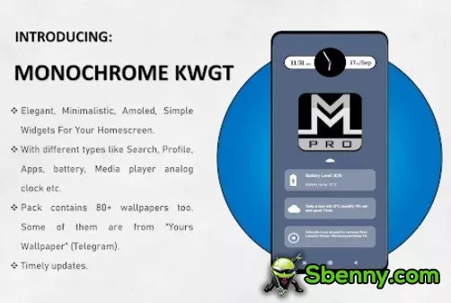 monochrome pro kwgt