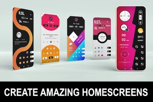 Gameplay screenshot from monochrome pro kwgt for Android