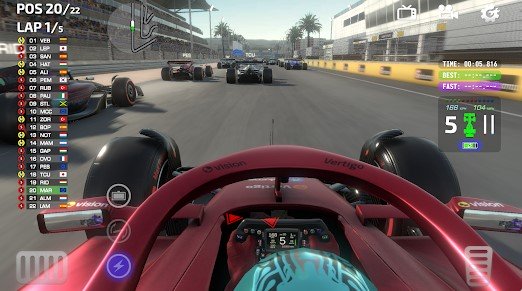 Gameplay screenshot from monoposto for Android