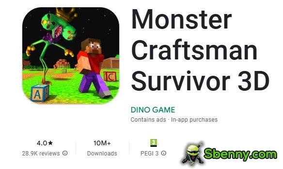 monster craftsman survivor 3d