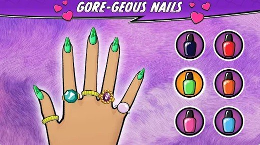 Gameplay screenshot from monster high beauty salon for Android