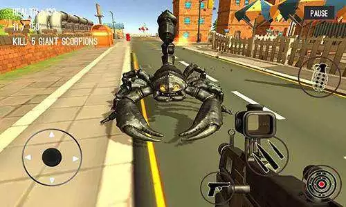 Gameplay screenshot from monster hunting city shooting for Android