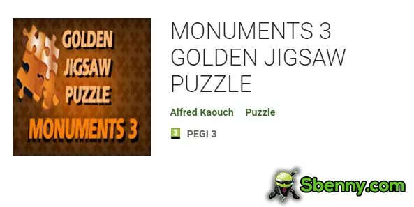 monuments 3 golden jigsaw puzzle