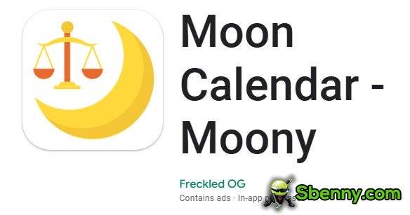 moon calendar moony